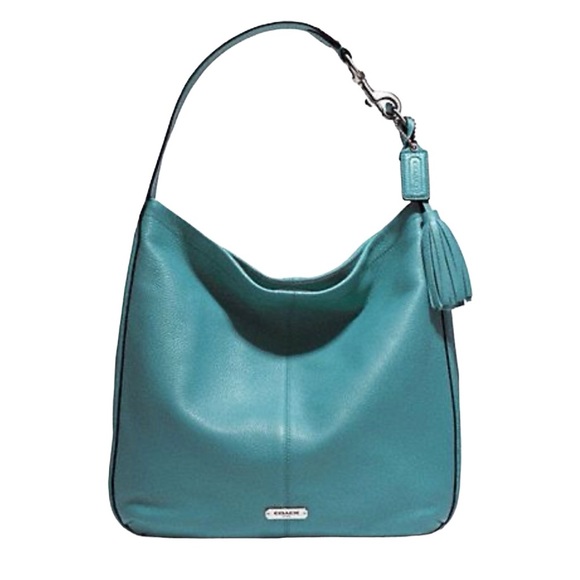 Coach Handbags - Coach Avery Leather Hobo Shoulder Bag Green